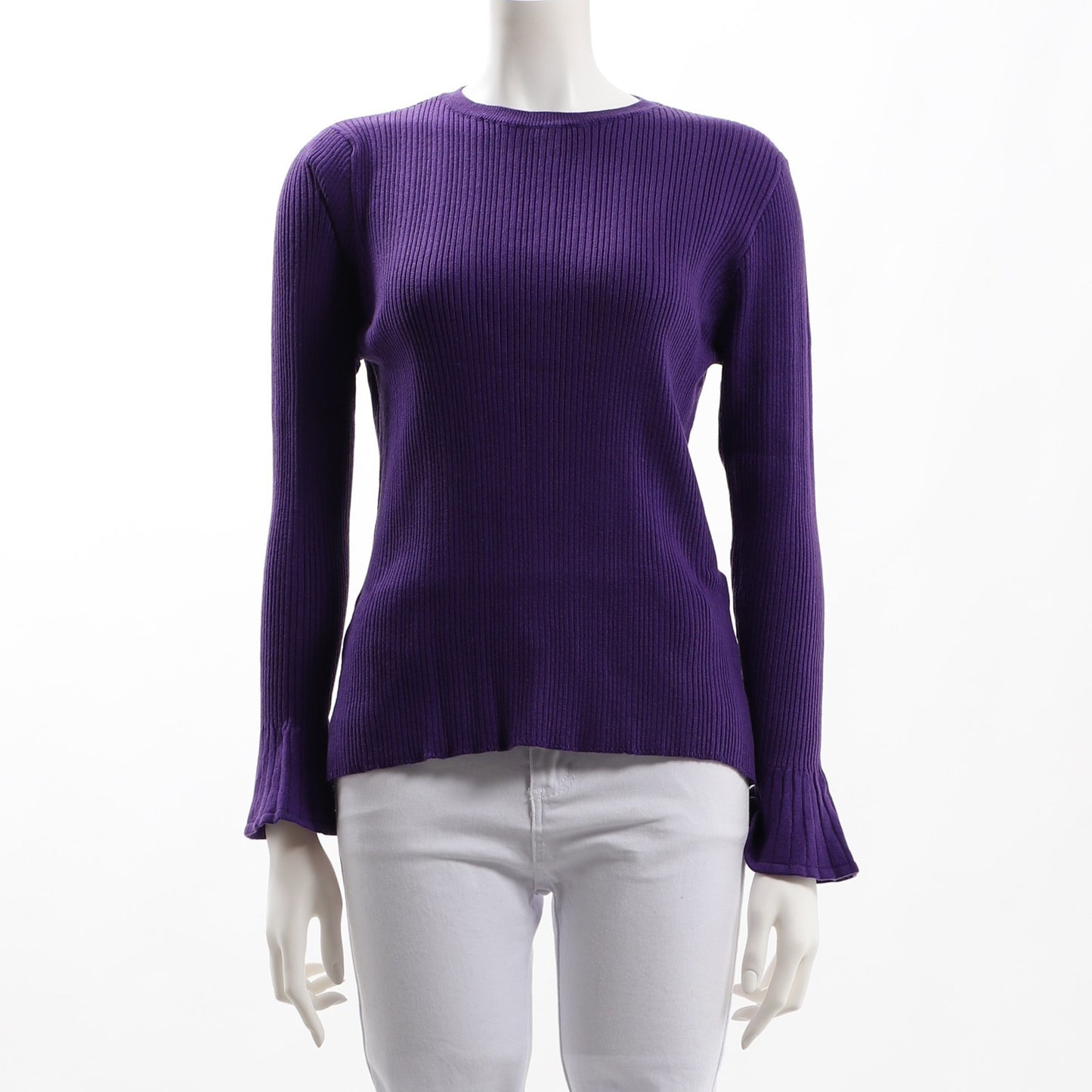 バックボタンリブニット