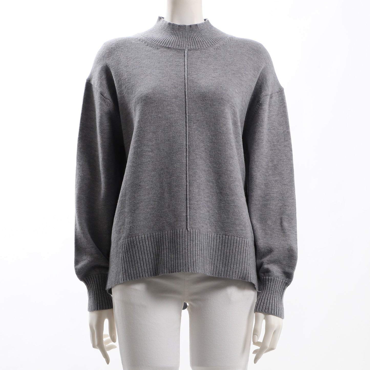 センターラインバックスリットドロップショルダーニット