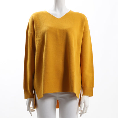 サイドスリットVネックハイゲージニット