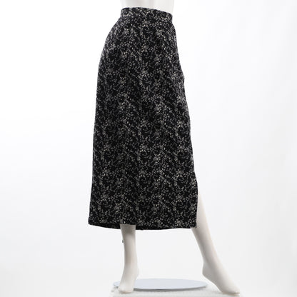 花柄スリットナロースカート