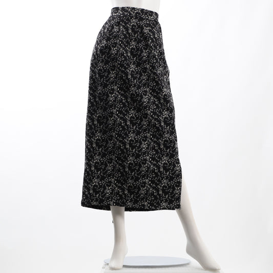 花柄スリットナロースカート