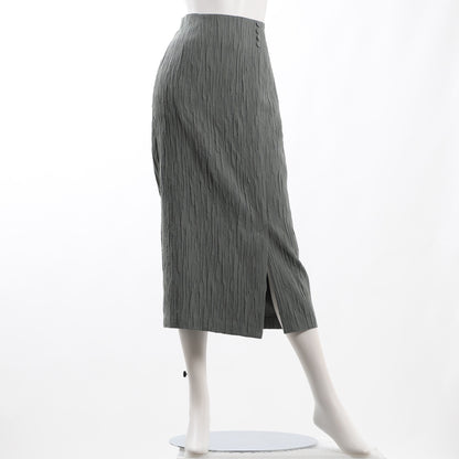 リンクルジャガードラップ風タイトスカート