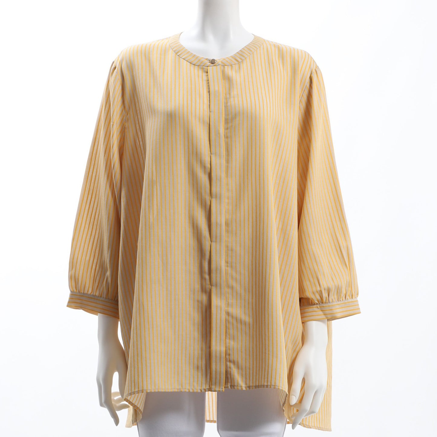 ストライプ柄比翼シャツ