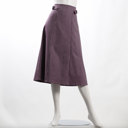 カラーチェックスカート