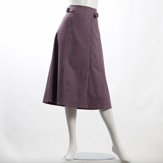 カラーチェックスカート