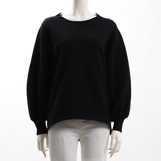 バックスタイルレース切り替えニット