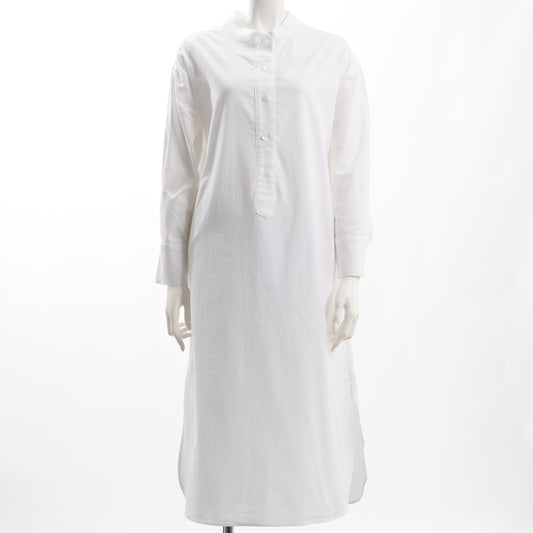 バンドカラーシャツワンピース