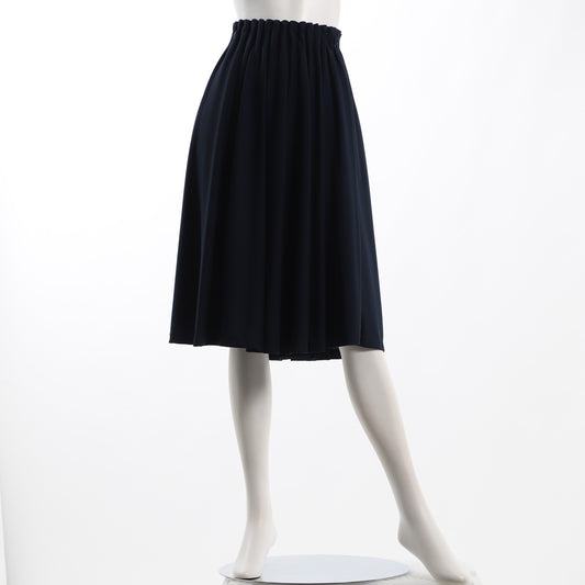ウエストゴムギャザーフレアスカート