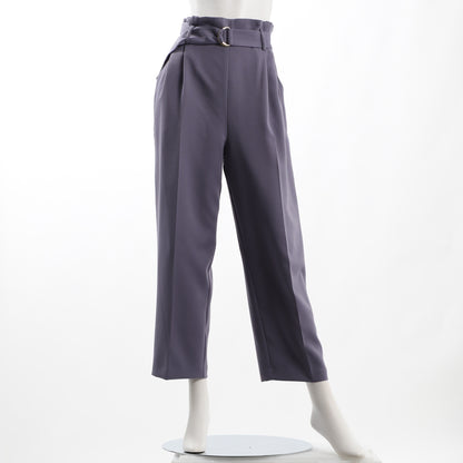 Dカンベルト付きタックワイドパンツ