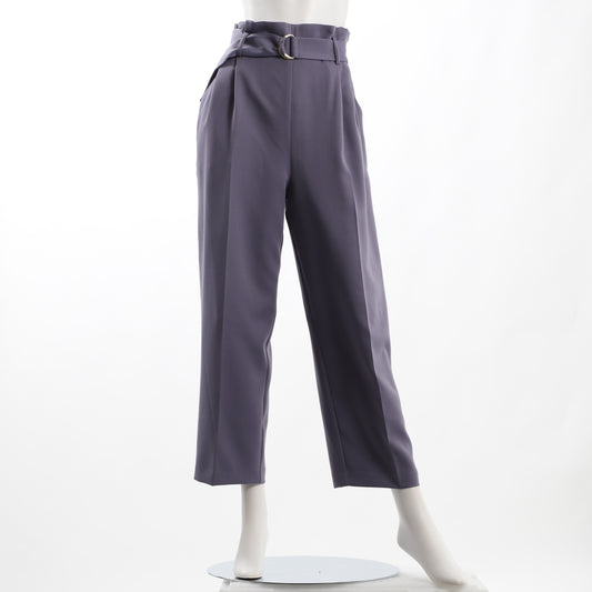 Dカンベルト付きタックワイドパンツ