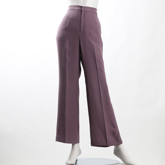 ダブルバックサテンフレアパンツ