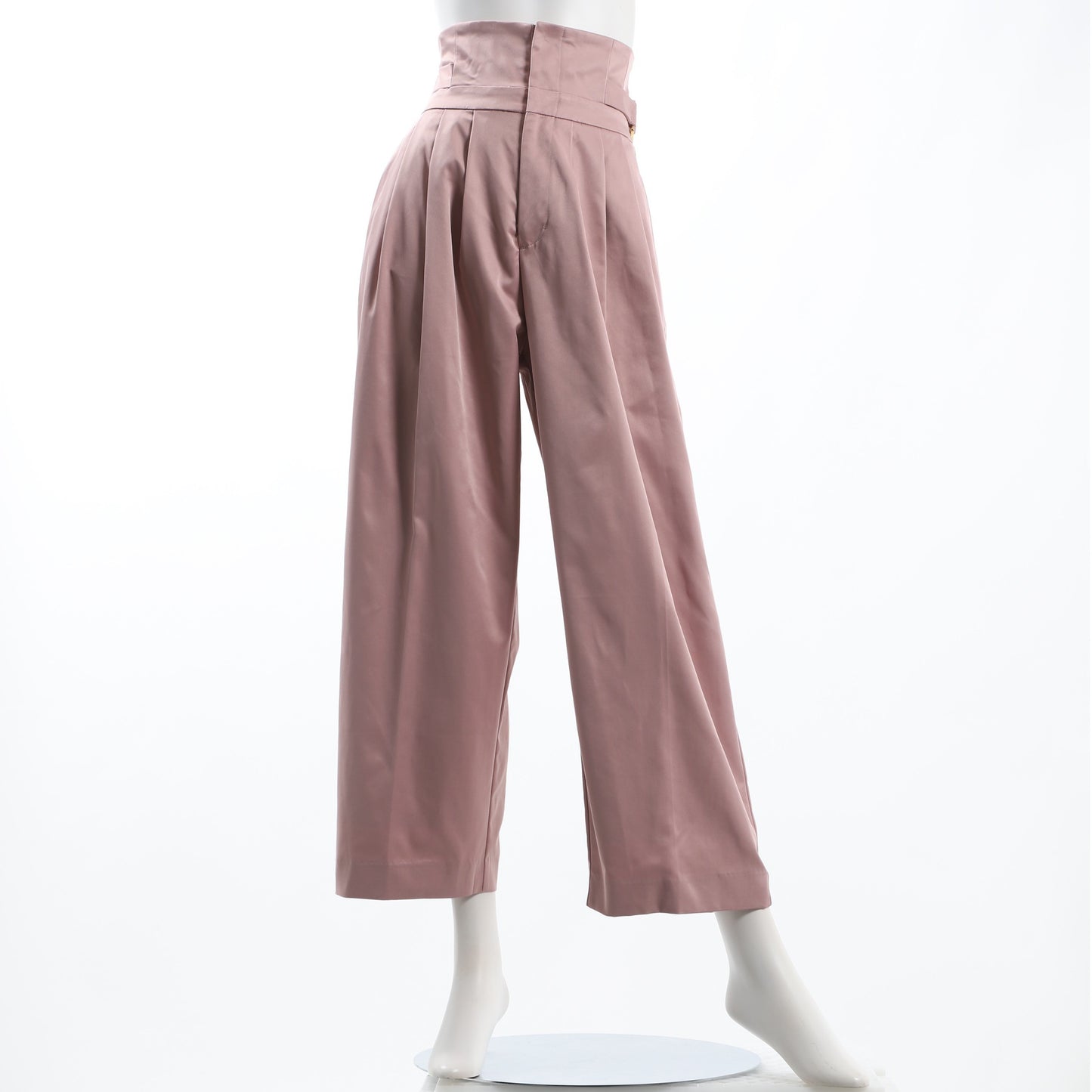 ハイウェストタックワイドパンツ