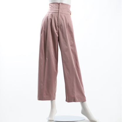 ハイウェストタックワイドパンツ