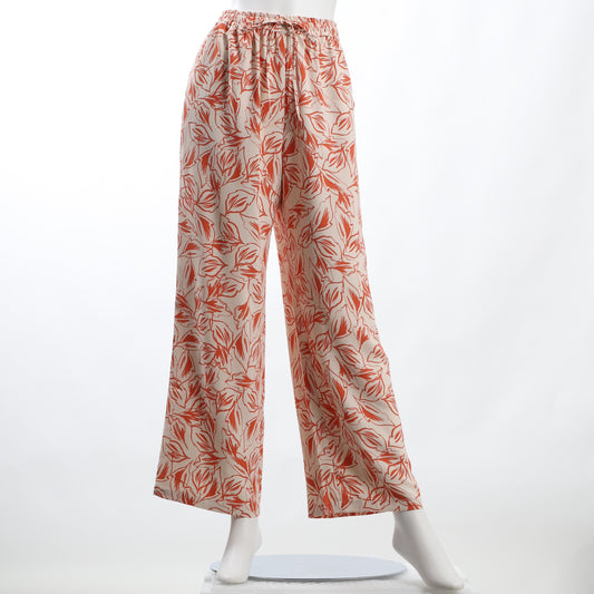 大柄プリントドロストパンツ