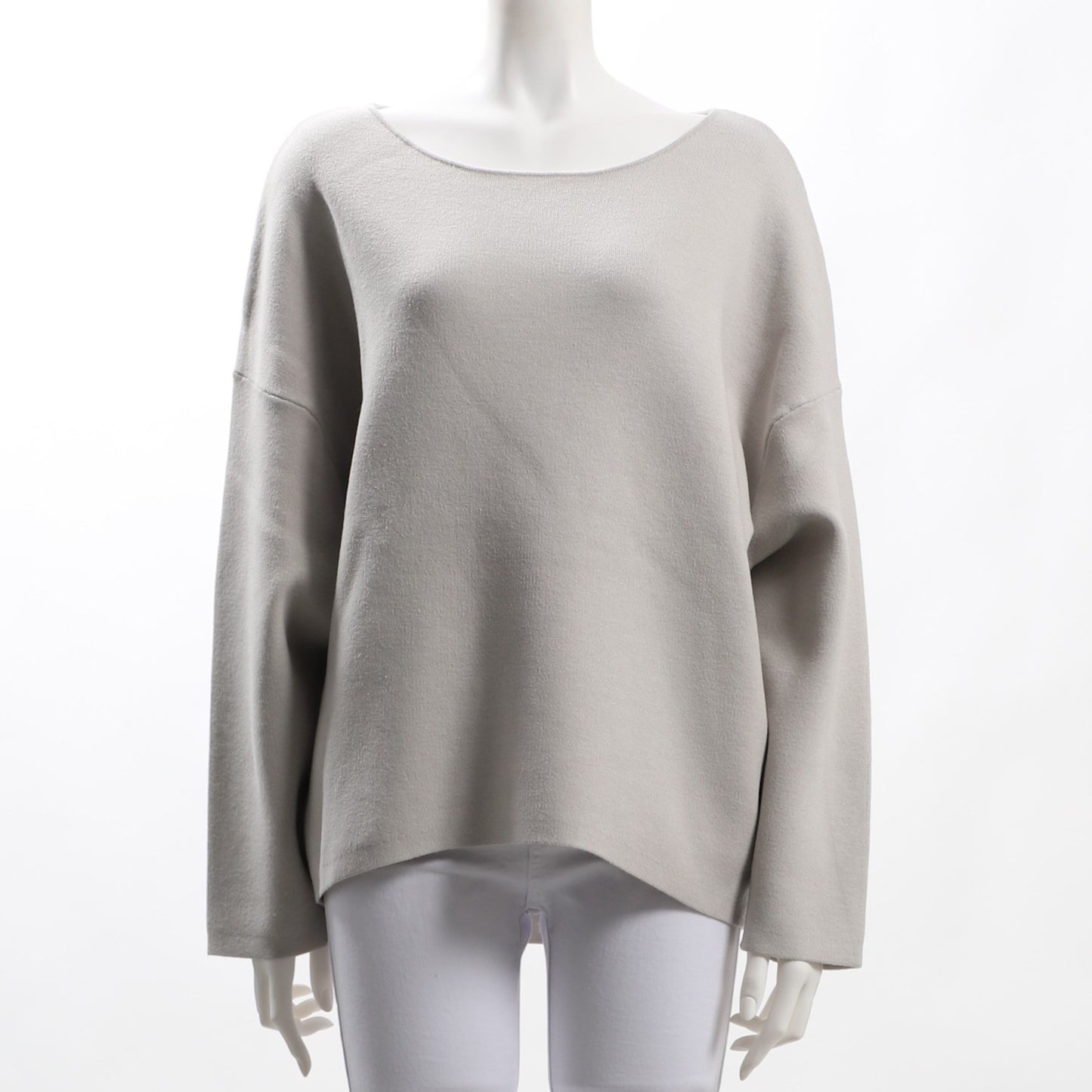 ボートネックドロップショルダーニット