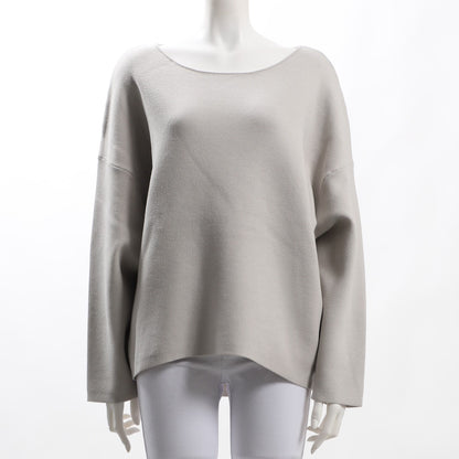 ボートネックドロップショルダーニット