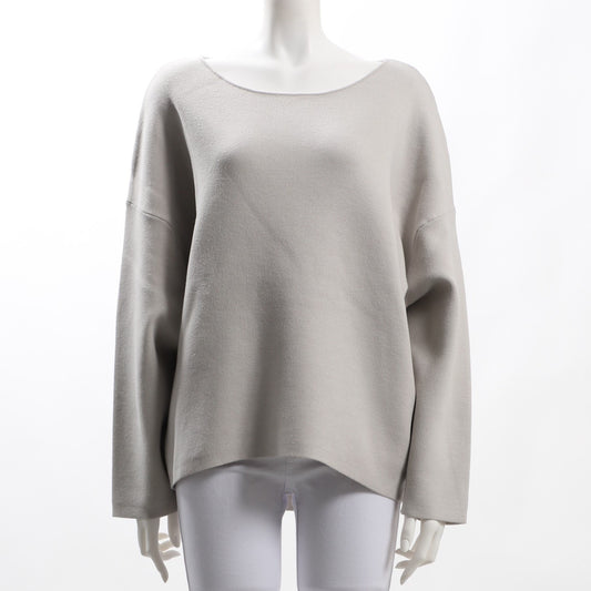 ボートネックドロップショルダーニット