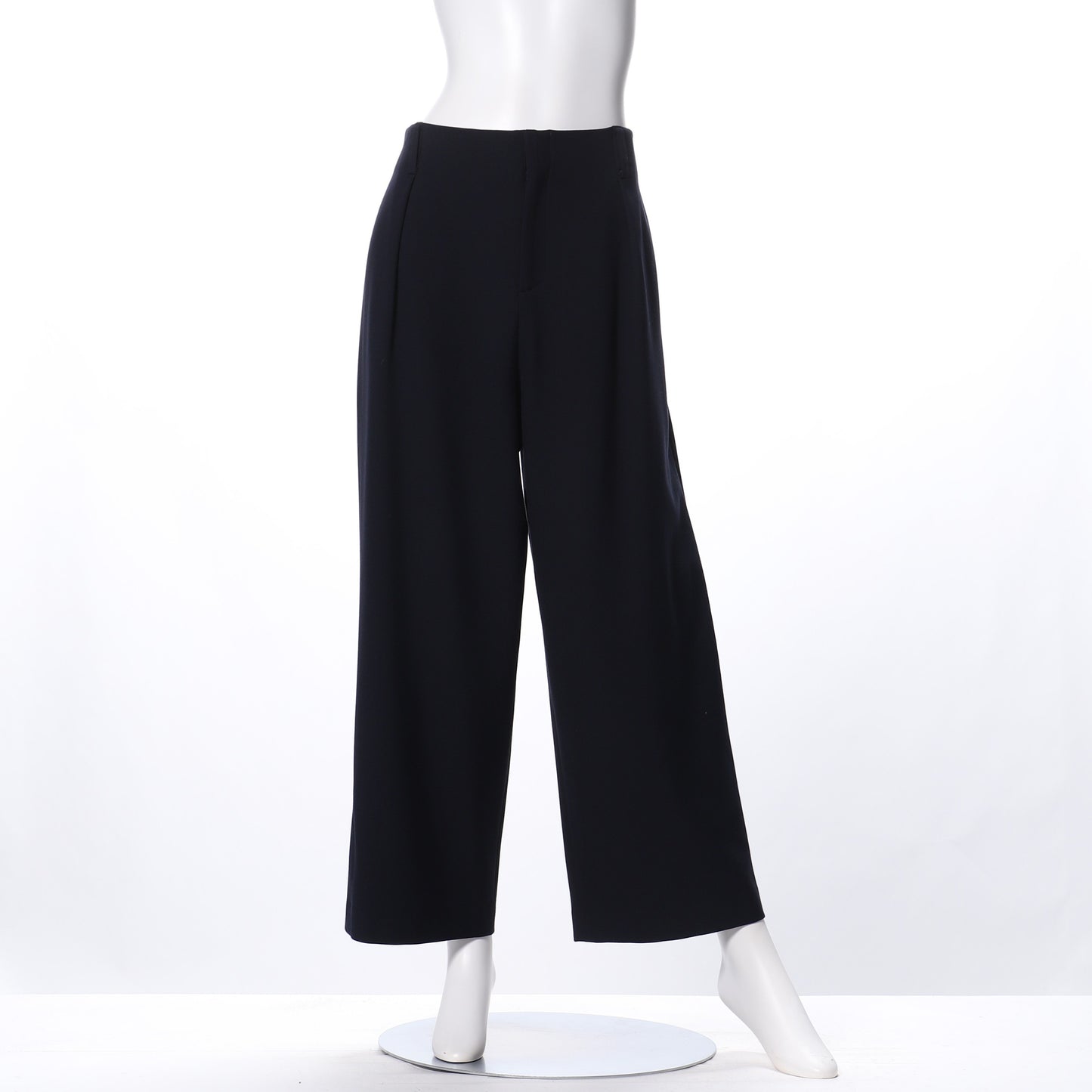 ハイウエストサイドタックワイドパンツ