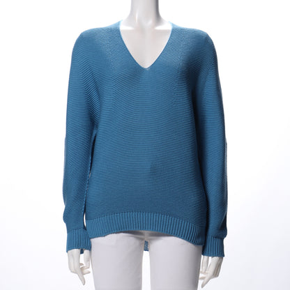 Vネックホールガーメントニット