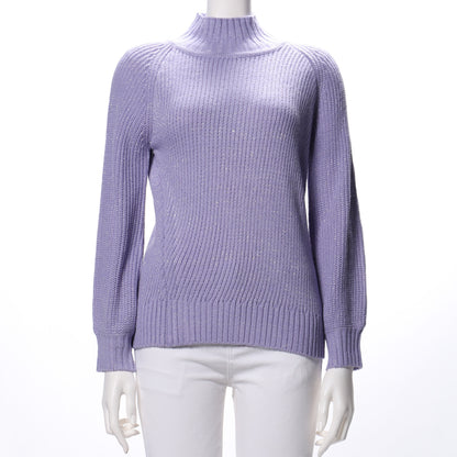 ラメ混ハイネックニット