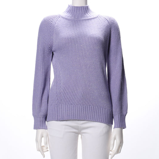 ラメ混ハイネックニット