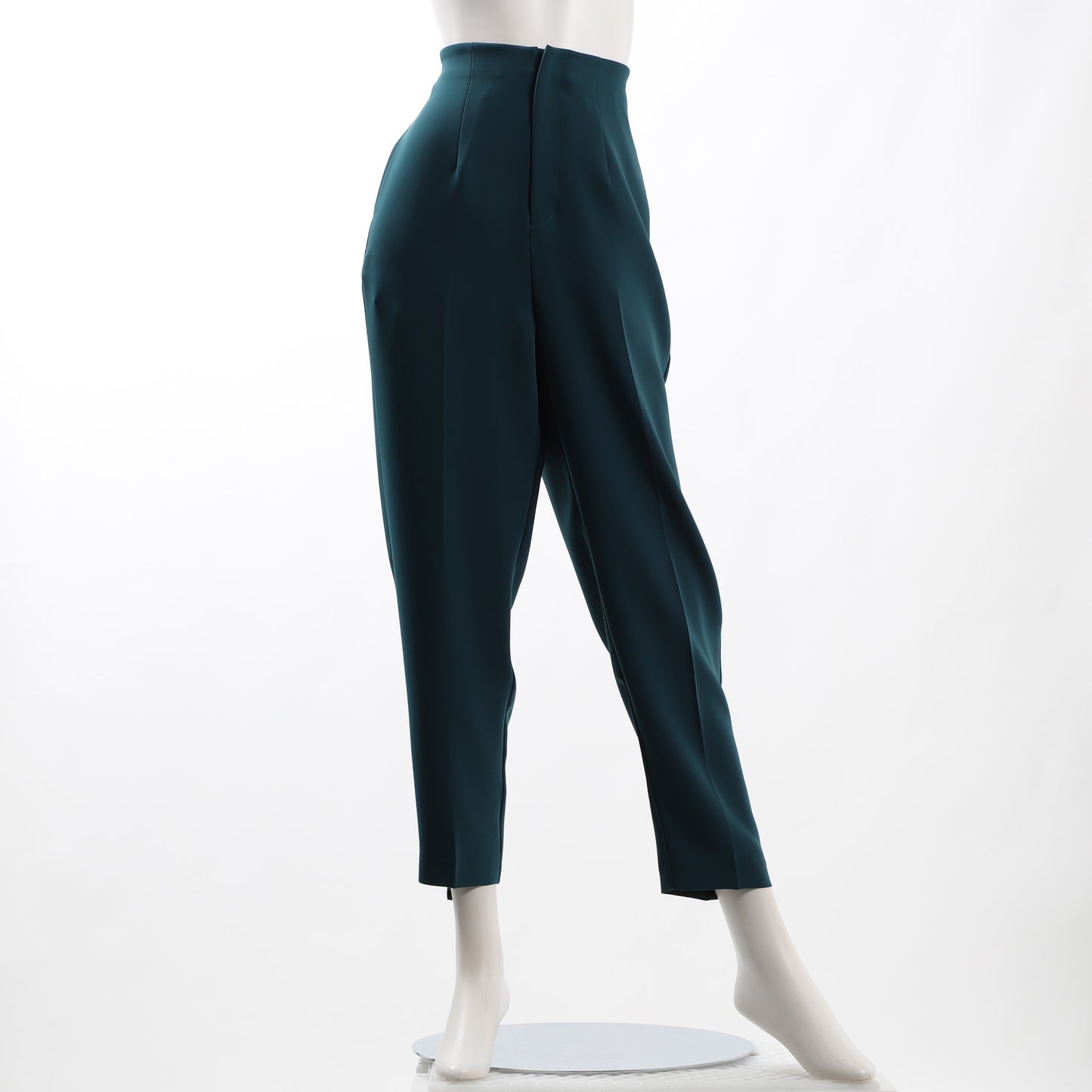 バックゴムハイウエストテーパードパンツ