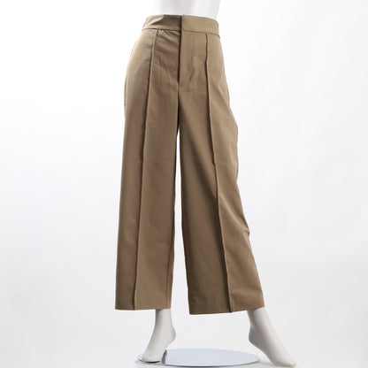 前ピンタックポケット付きワイドパンツ