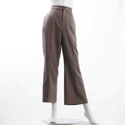 前ピンタックハイウエストパンツ