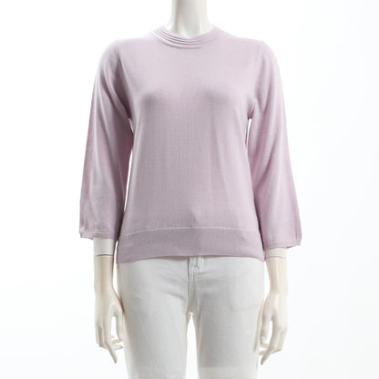 ネックラインデザインクルーネックニット