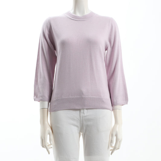 ネックラインデザインクルーネックニット