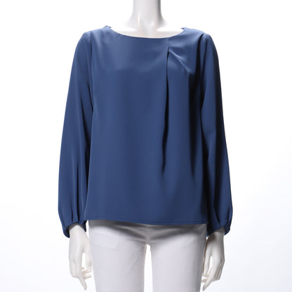 フロントタックボートネックブラウス