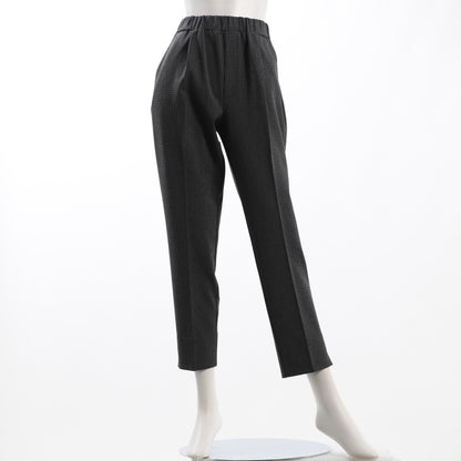 千鳥格子柄テーパードパンツ