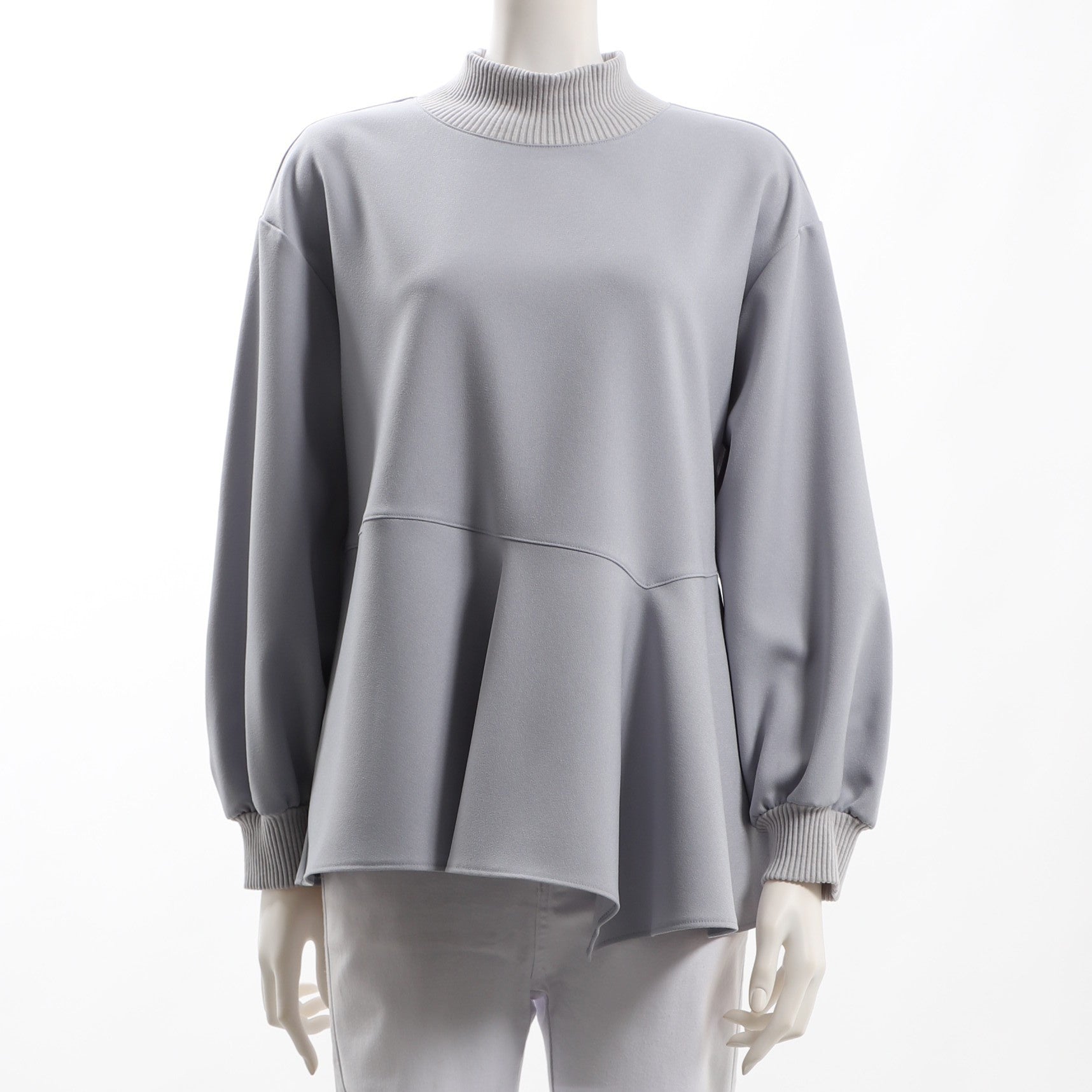 アシンメトリーペプラムカットソー