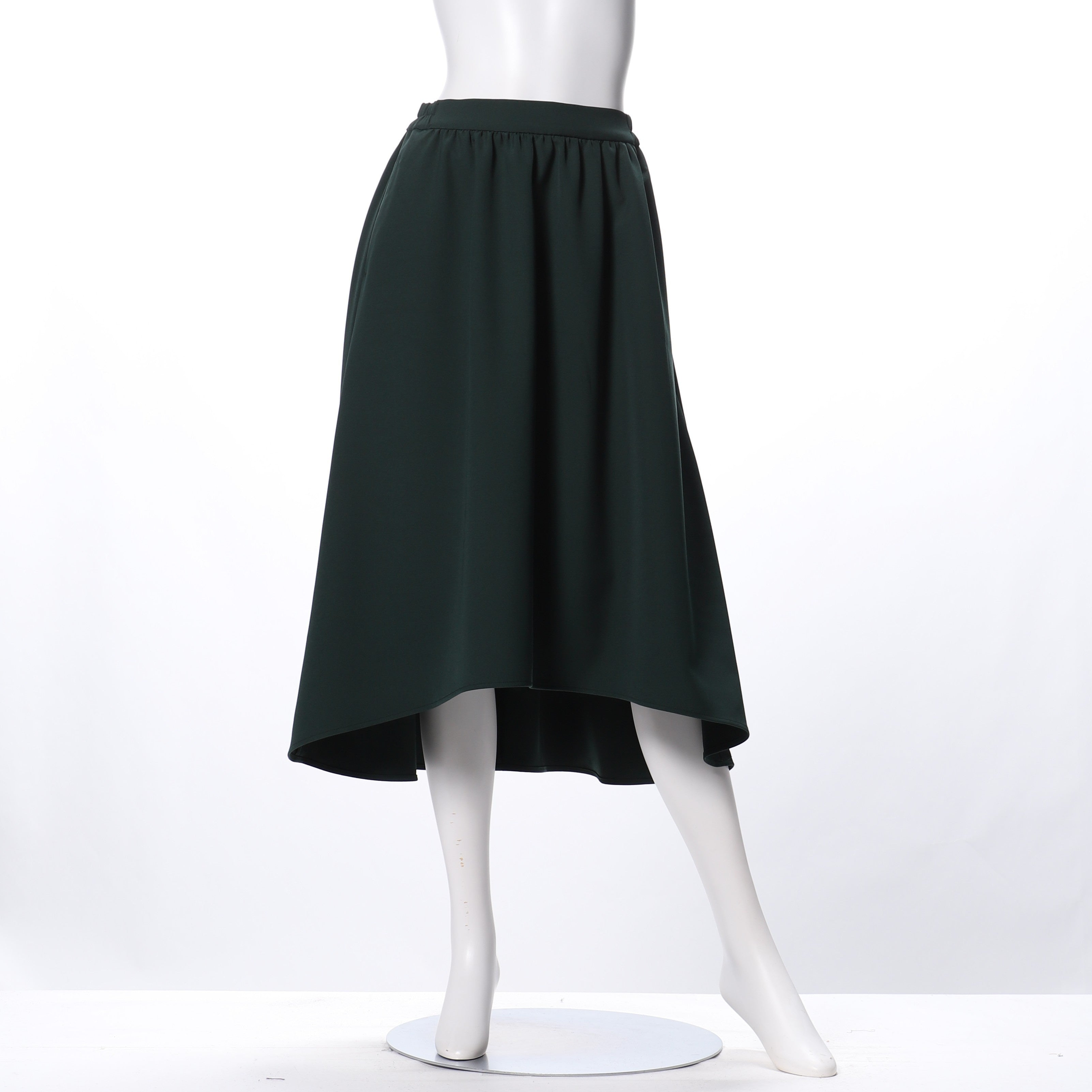 イレギュラーヘムデザインフレアスカート