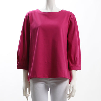 ボリューム袖サイドスリットカットソー