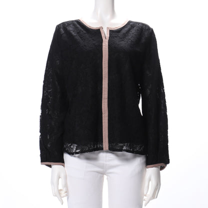 パイピングレースブラウス