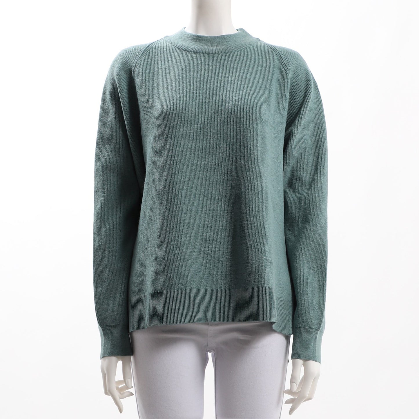 ラグランスリーブプチハイネックニット