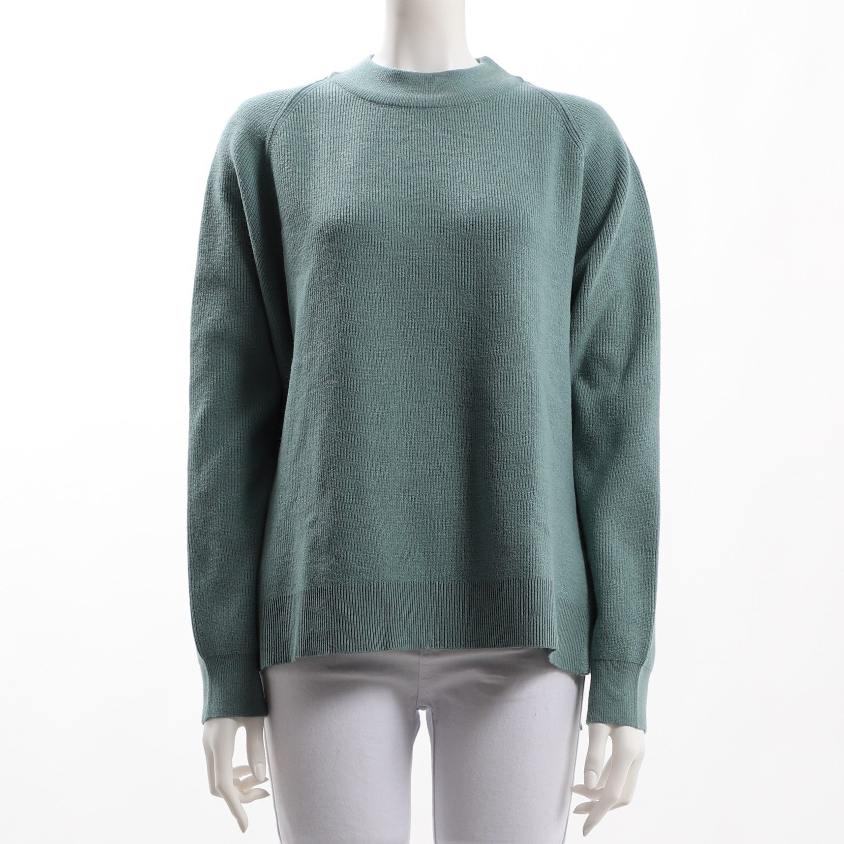 ラグランスリーブプチハイネックニット