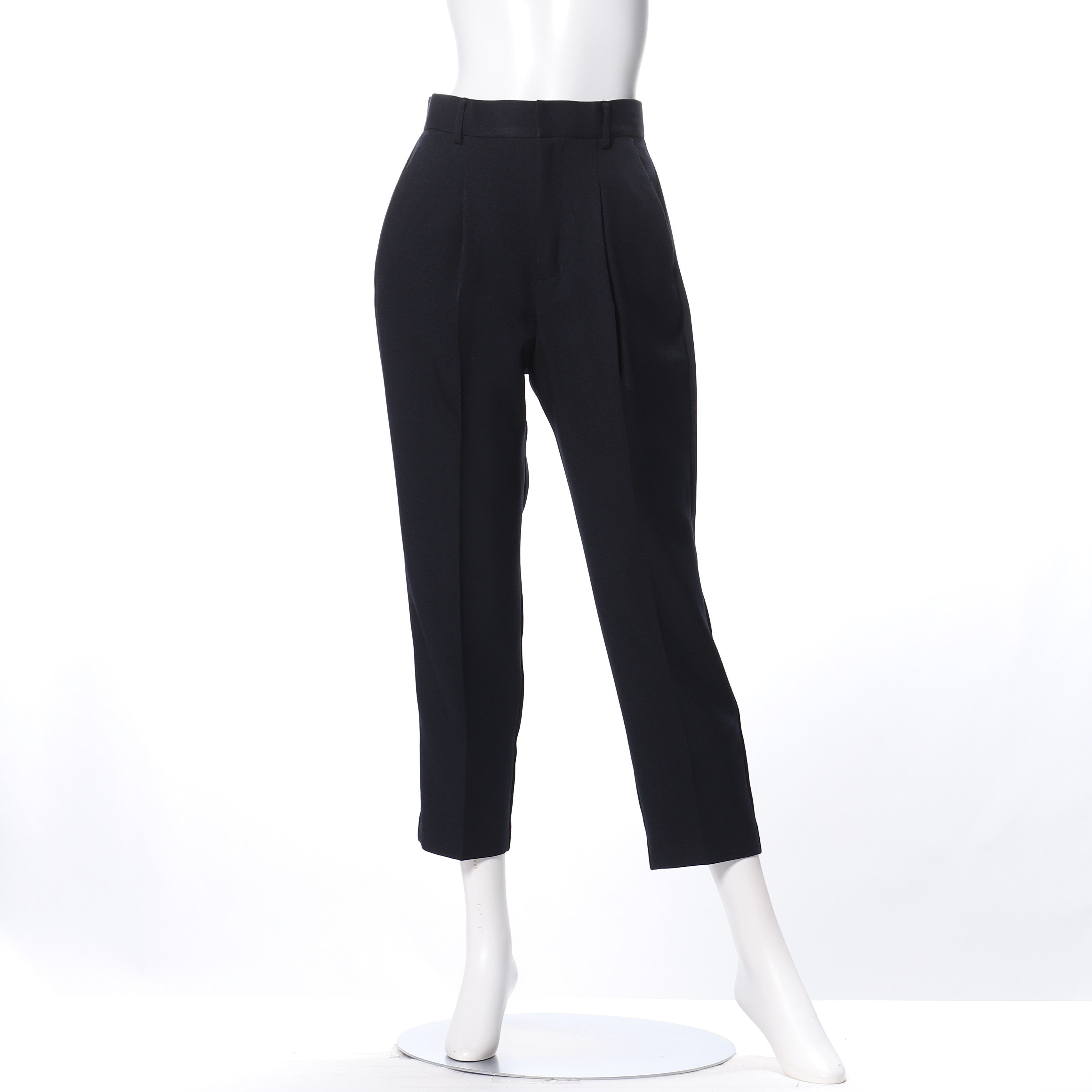 ミディツイルタック入りテーパードパンツ