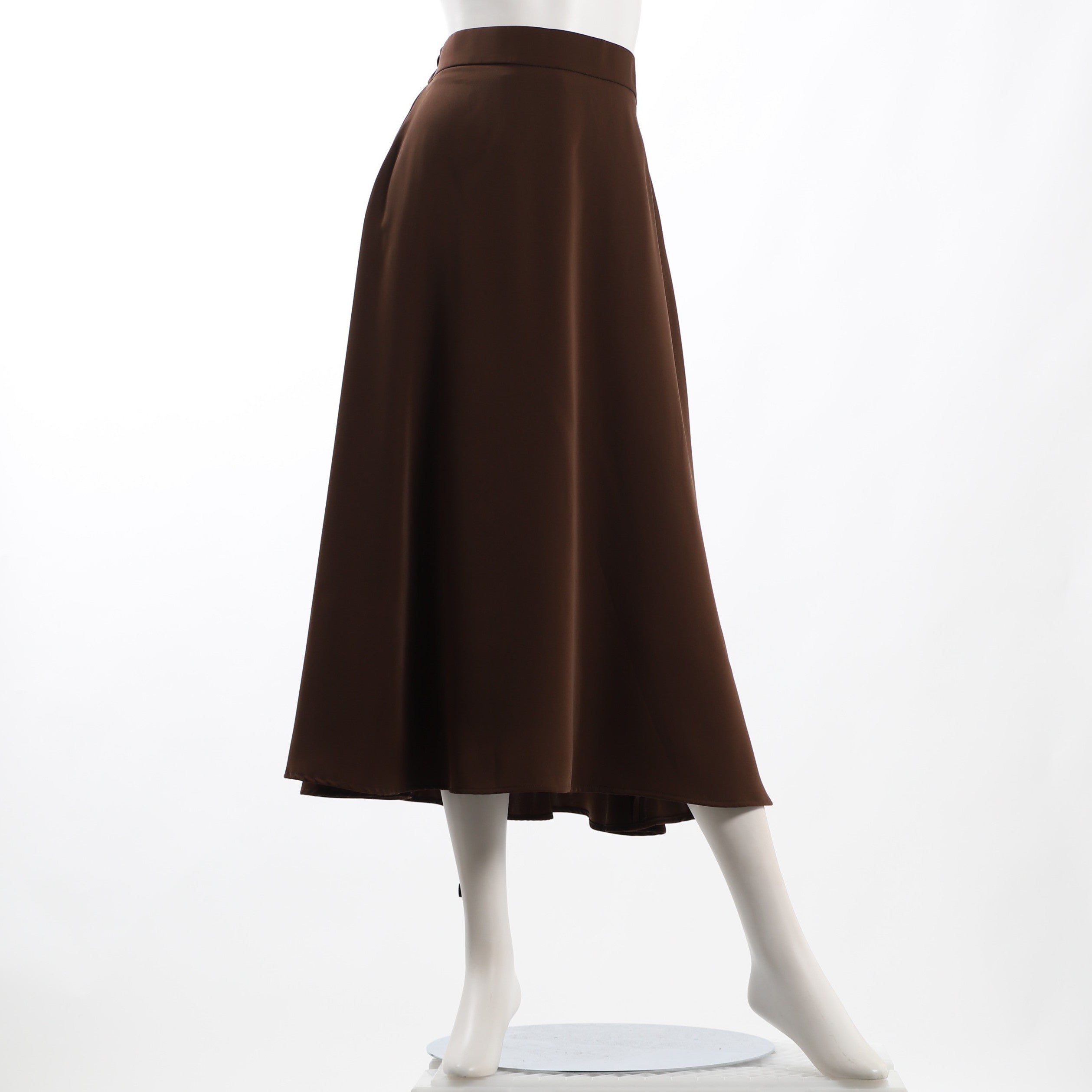 バックウエストゴムフレアスカート