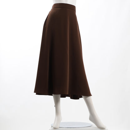 バックウエストゴムフレアスカート