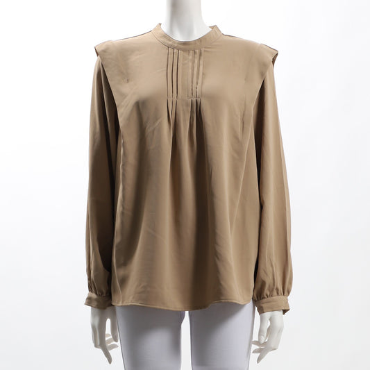 ウィングショルダーバンドカラーブラウス