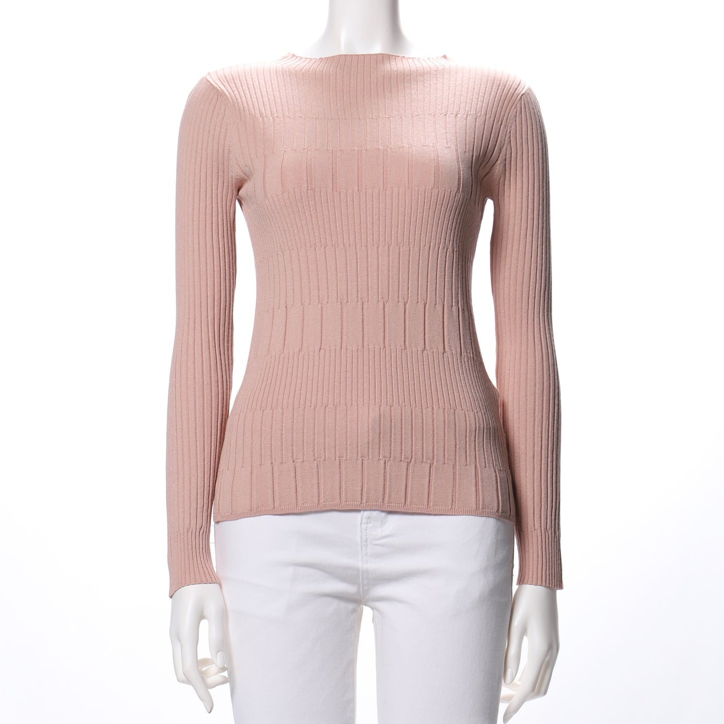 ランダムリブスラッシュドネックニット