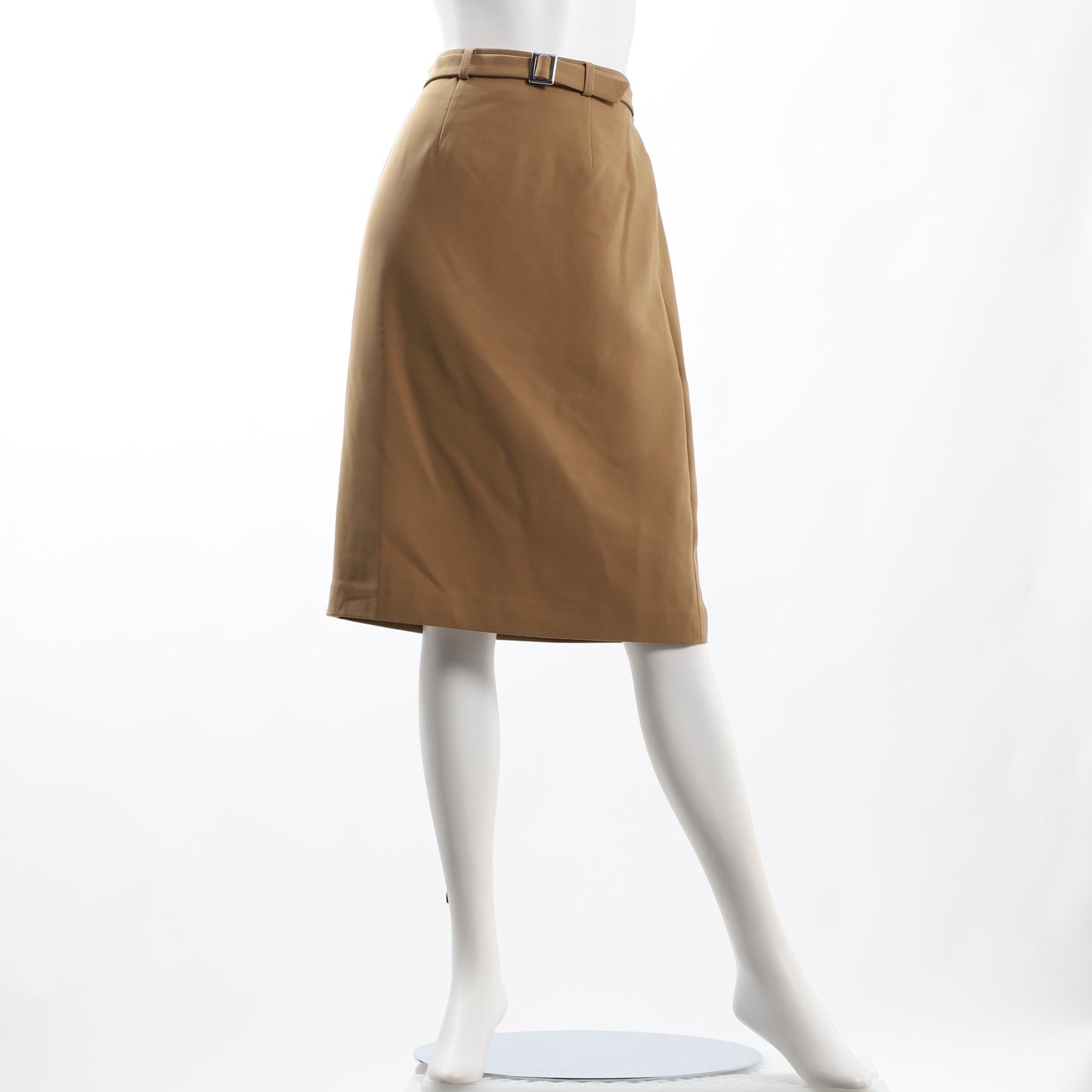 ウエストベルト付きセミタイトスカート