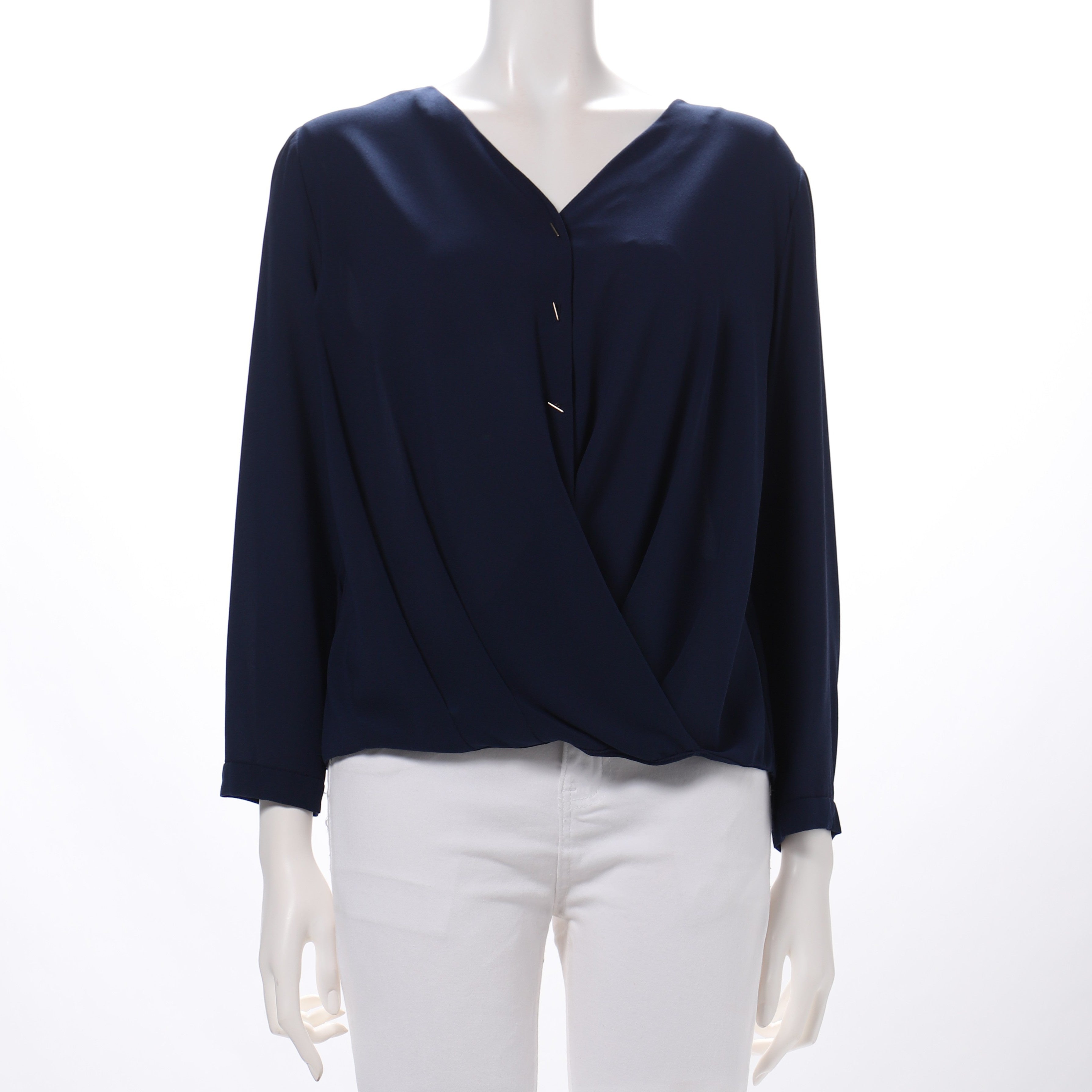 Vネックカシュクールブラウス