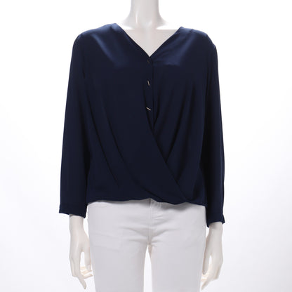 Vネックカシュクールブラウス