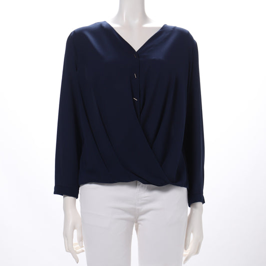 Vネックカシュクールブラウス