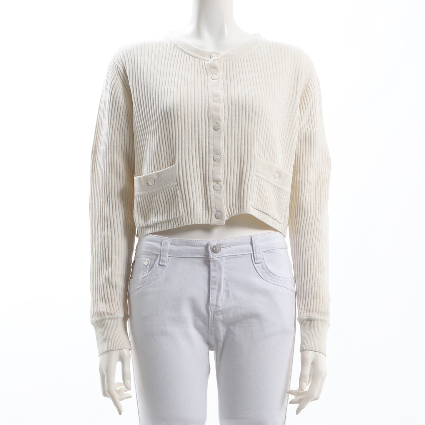 ポケット付きカーディガン