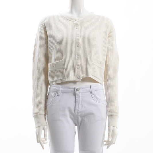 ポケット付きカーディガン