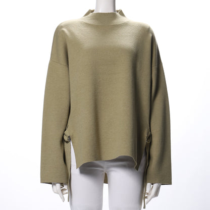 サイドスリットデザインニット